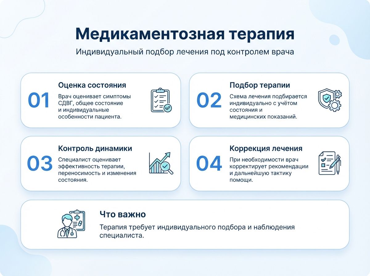 Лечение СДВГ в Сыктывкаре у детей и взрослыхинфографика